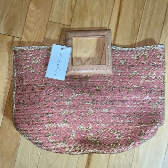 Antik Kraft Printed Straw Tote Bag! - Picture 4 of 12